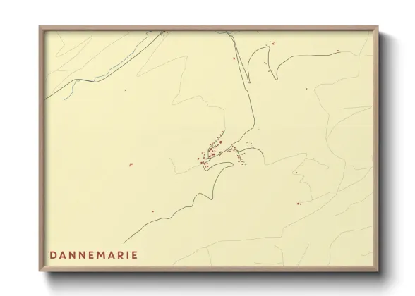 Une affiche de carte sur Dannemarie