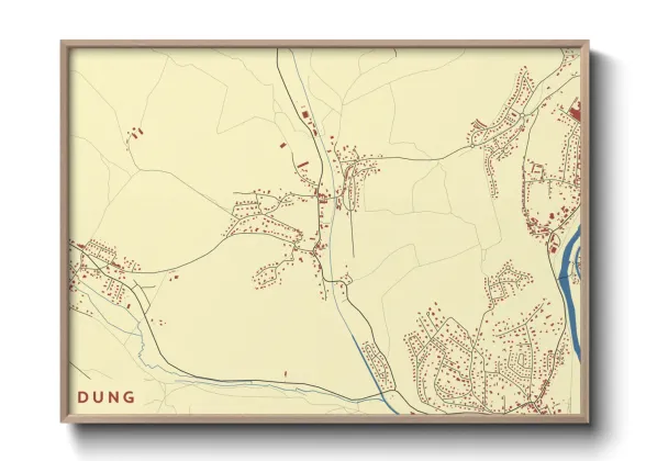 Une affiche de carte sur Dung