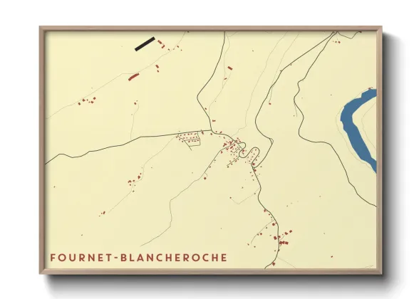 Une affiche de carte sur Fournet-Blancheroche