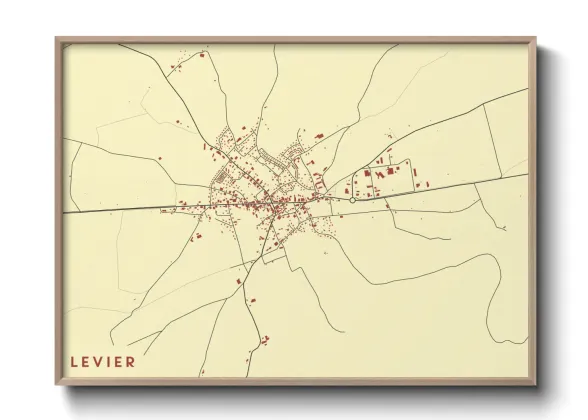 Une affiche de carte sur Levier