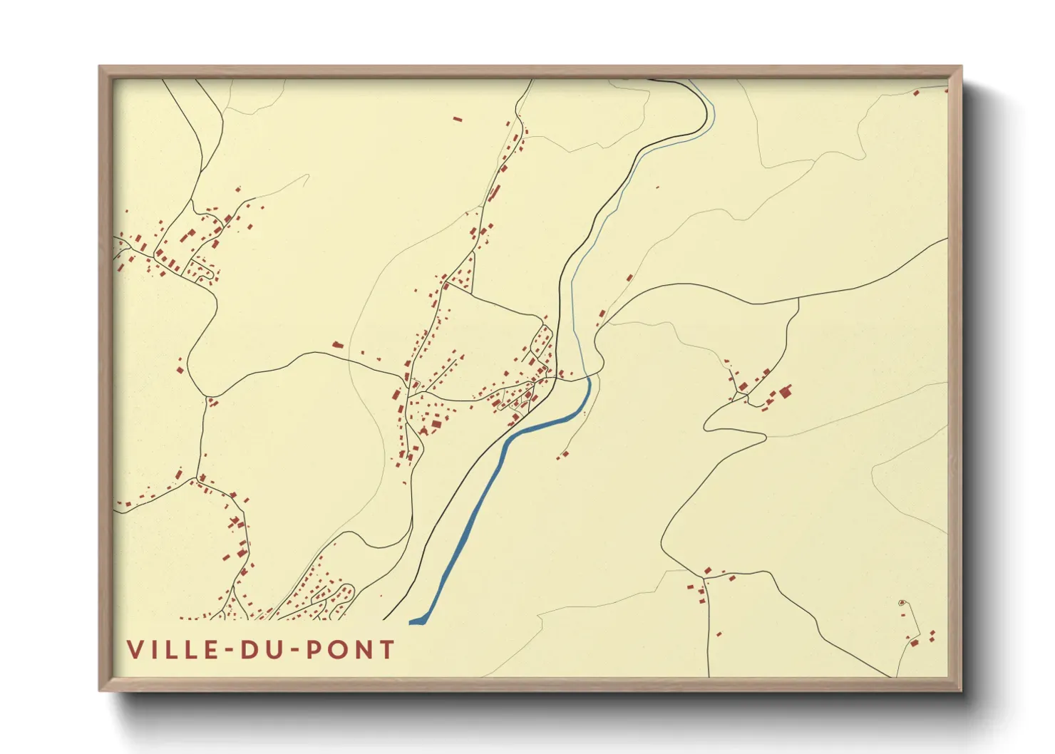 Un poster carteVille-du-Pont
