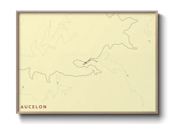 Une affiche de carte sur Aucelon