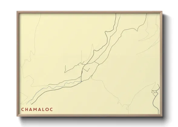 Une affiche de carte sur Chamaloc