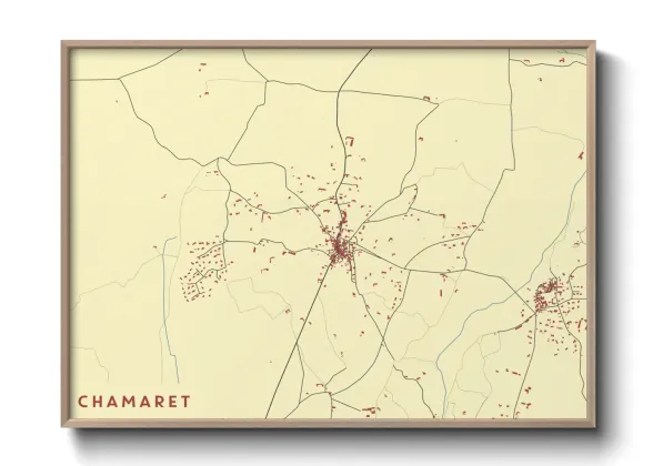 Une affiche de carte sur Chamaret
