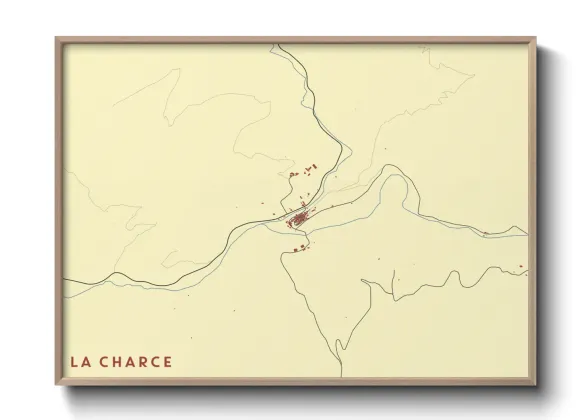 Une affiche de carte sur La Charce