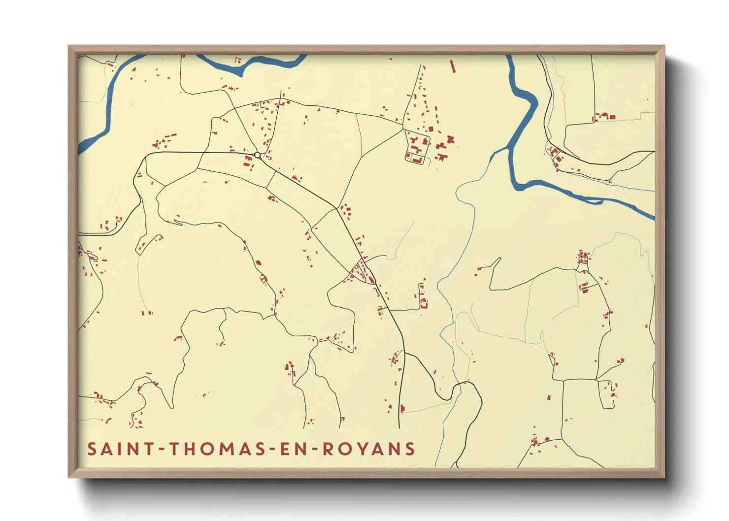 Un poster carteSaint-Thomas-en-Royans