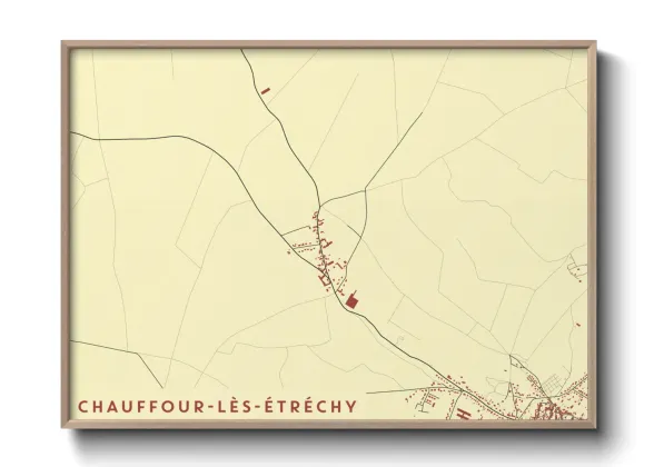 Une affiche de carte sur Chauffour-lès-Étréchy