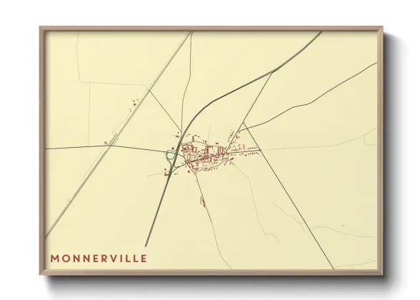 Une affiche de carte sur Monnerville