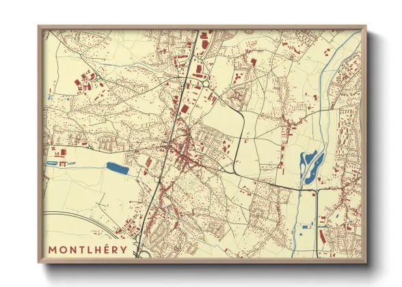 Une affiche de carte sur Montlhéry