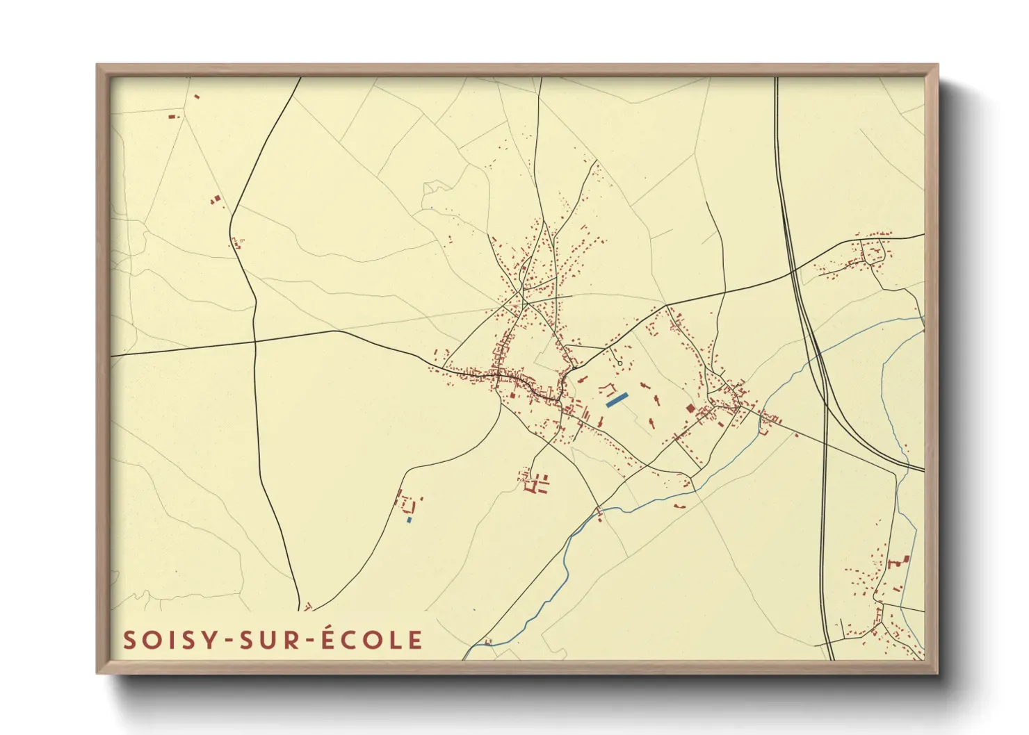 Un poster carteSoisy-sur-École