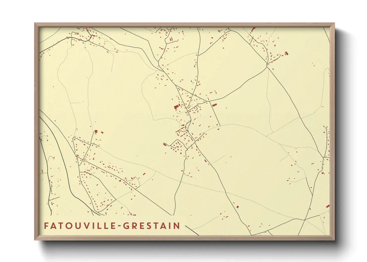 Un poster carteFatouville-Grestain