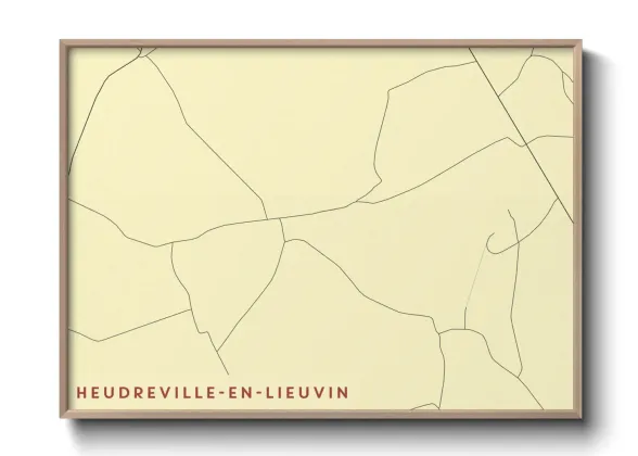Une affiche de carte sur Heudreville-en-Lieuvin