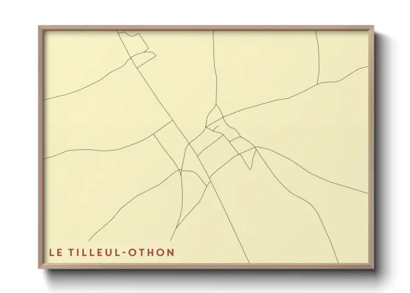 Une affiche de carte sur Le Tilleul-Othon