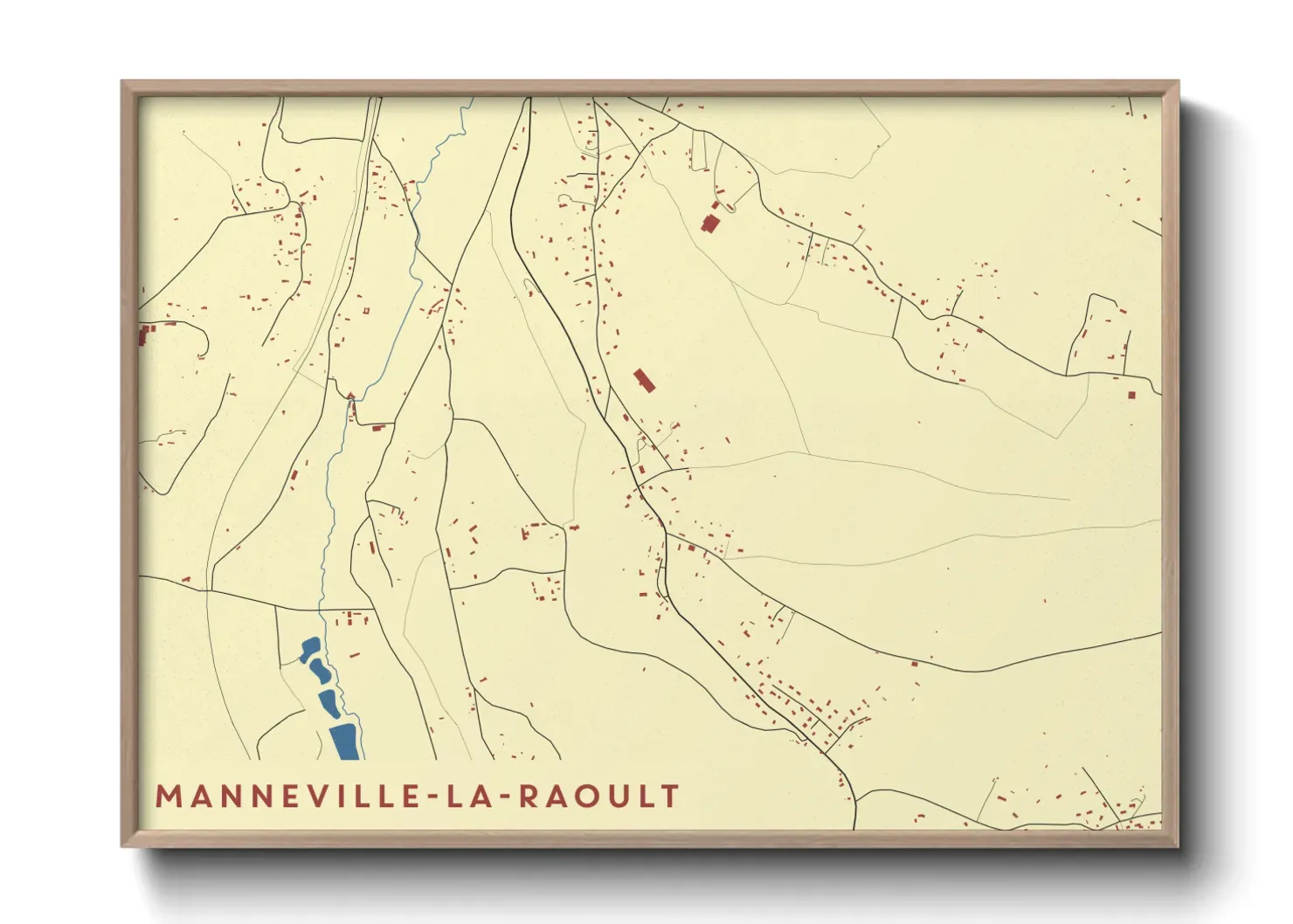 Un poster carteManneville-la-Raoult