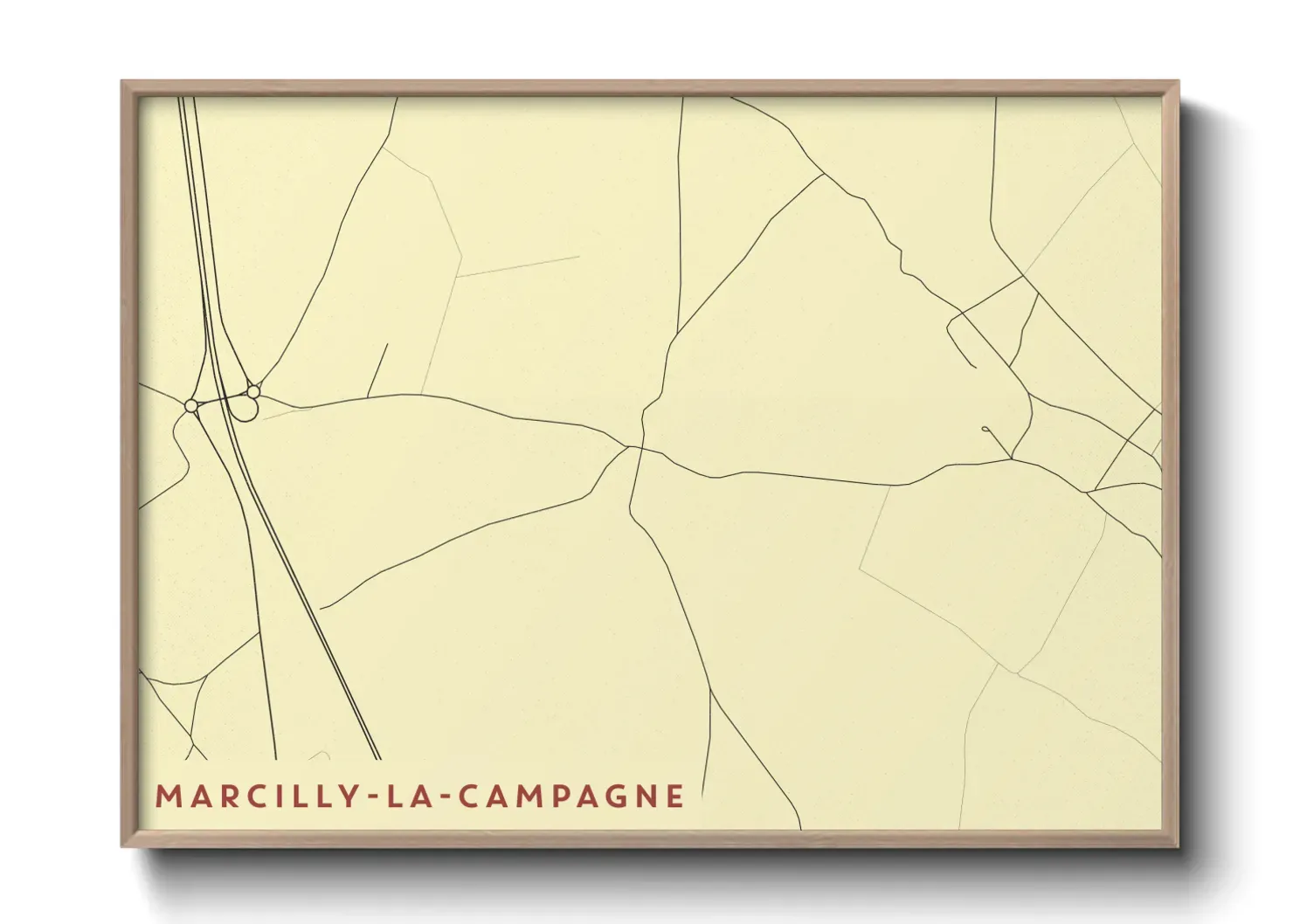 Un poster carteMarcilly-la-Campagne