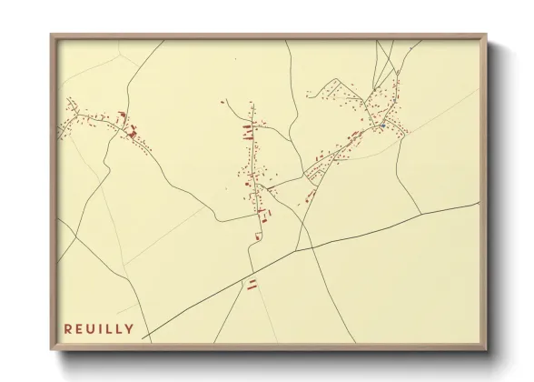 Une affiche de carte sur Reuilly