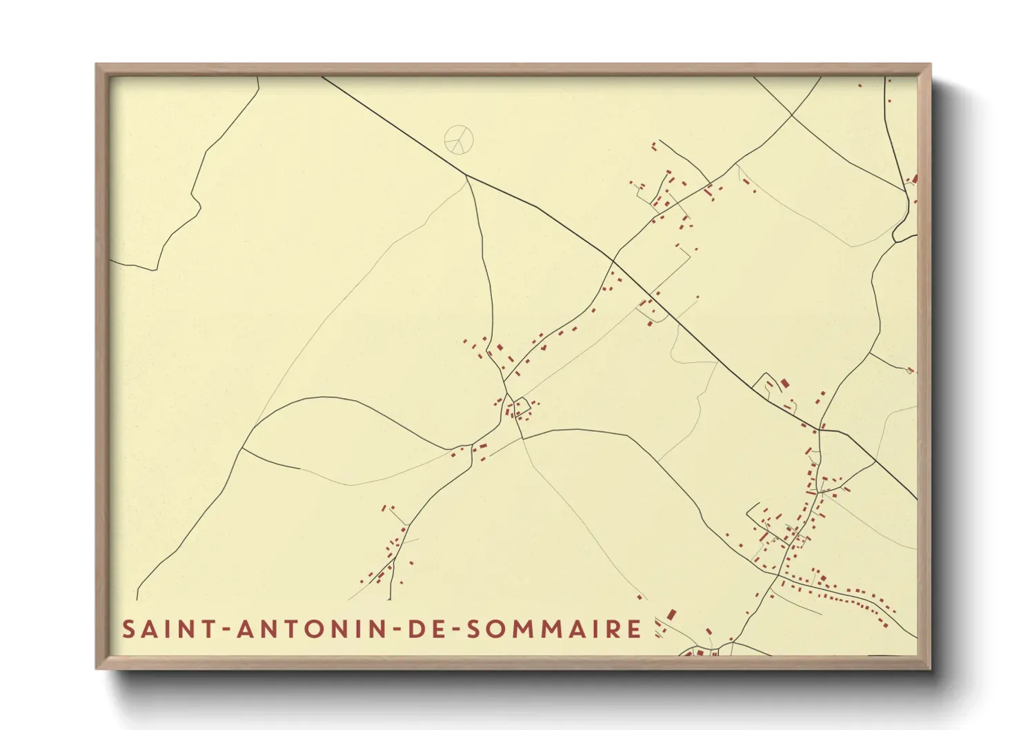 Un poster carteSaint-Antonin-de-Sommaire