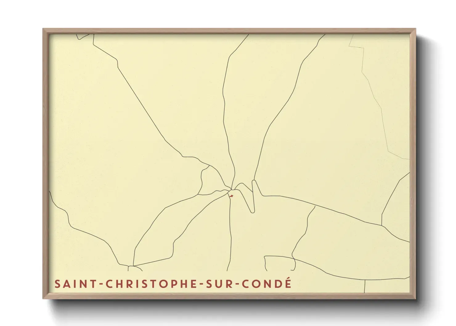 Un poster carteSaint-Christophe-sur-Condé