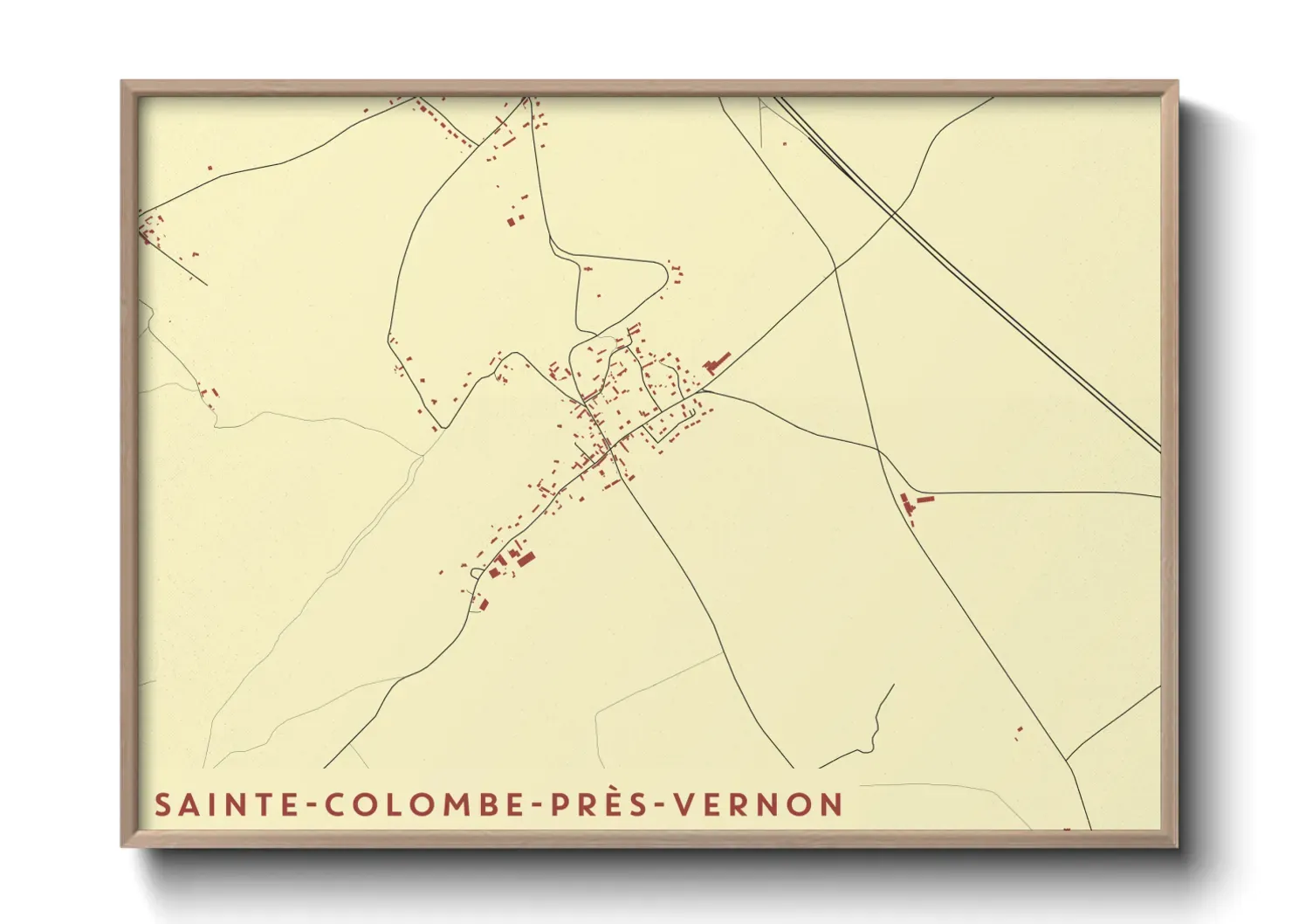 Un poster carteSainte-Colombe-près-Vernon