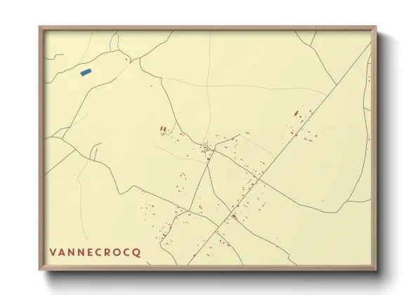 Une affiche de carte sur Vannecrocq