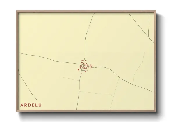 Une affiche de carte sur Ardelu