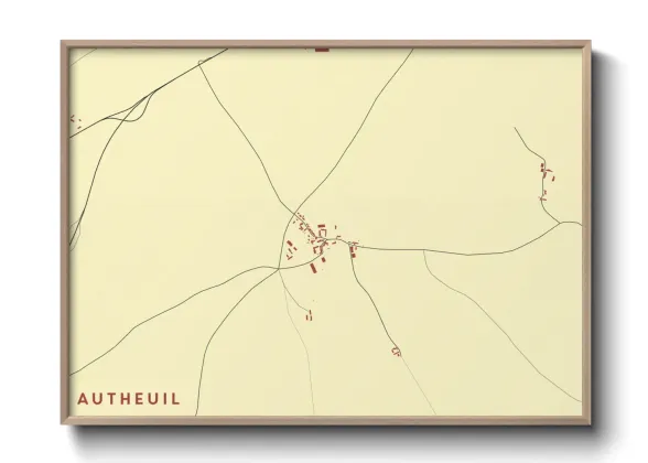 Une affiche de carte sur Autheuil