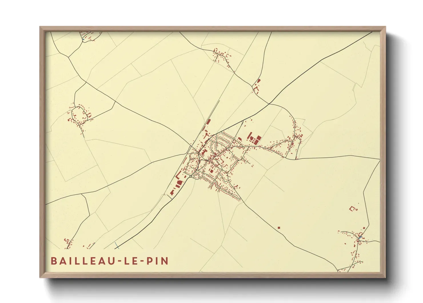 Un poster carteBailleau-le-Pin