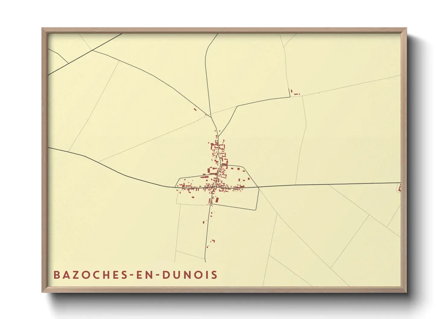 Un poster carteBazoches-en-Dunois