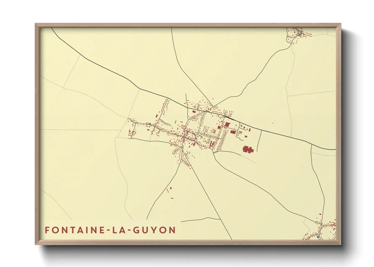 Un poster carteFontaine-la-Guyon