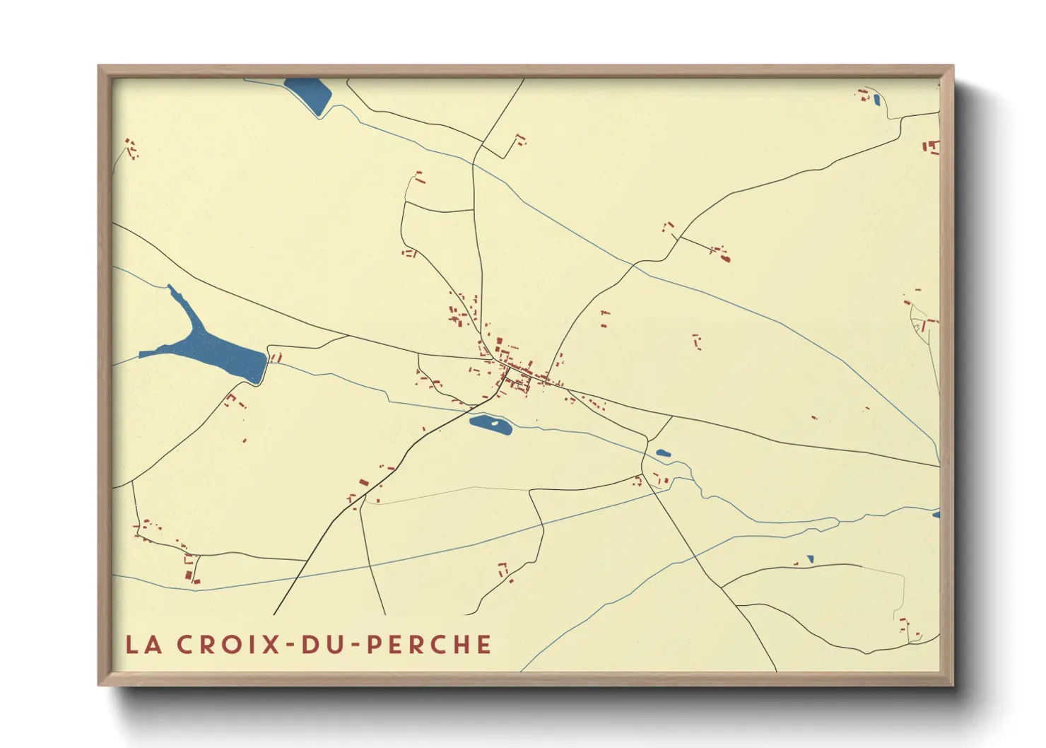 Un poster carteLa Croix-du-Perche