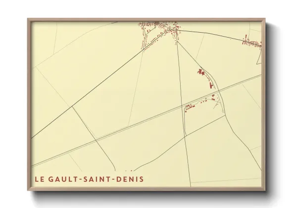 Une affiche de carte sur Le Gault-Saint-Denis