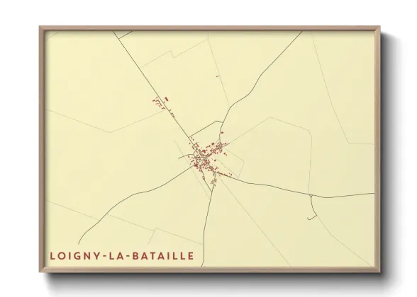 Une affiche de carte sur Loigny-la-Bataille