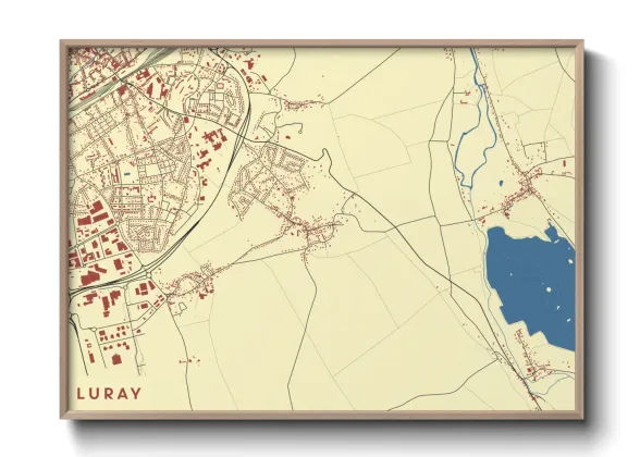 Une affiche de carte sur Luray