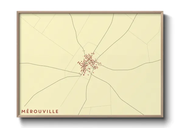 Une affiche de carte sur Mérouville
