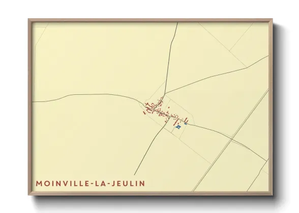 Une affiche de carte sur Moinville-la-Jeulin