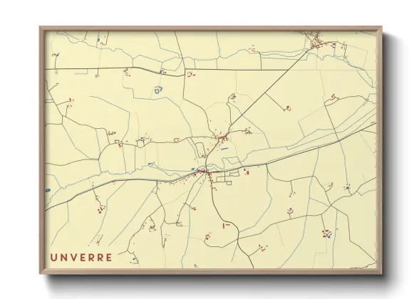 Une affiche de carte sur Unverre