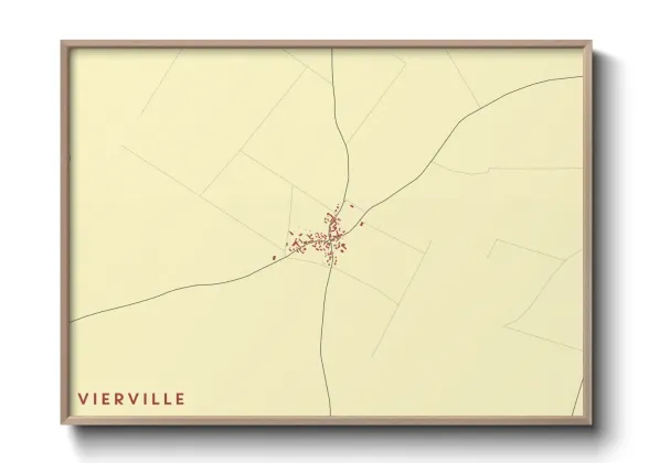 Une affiche de carte sur Vierville