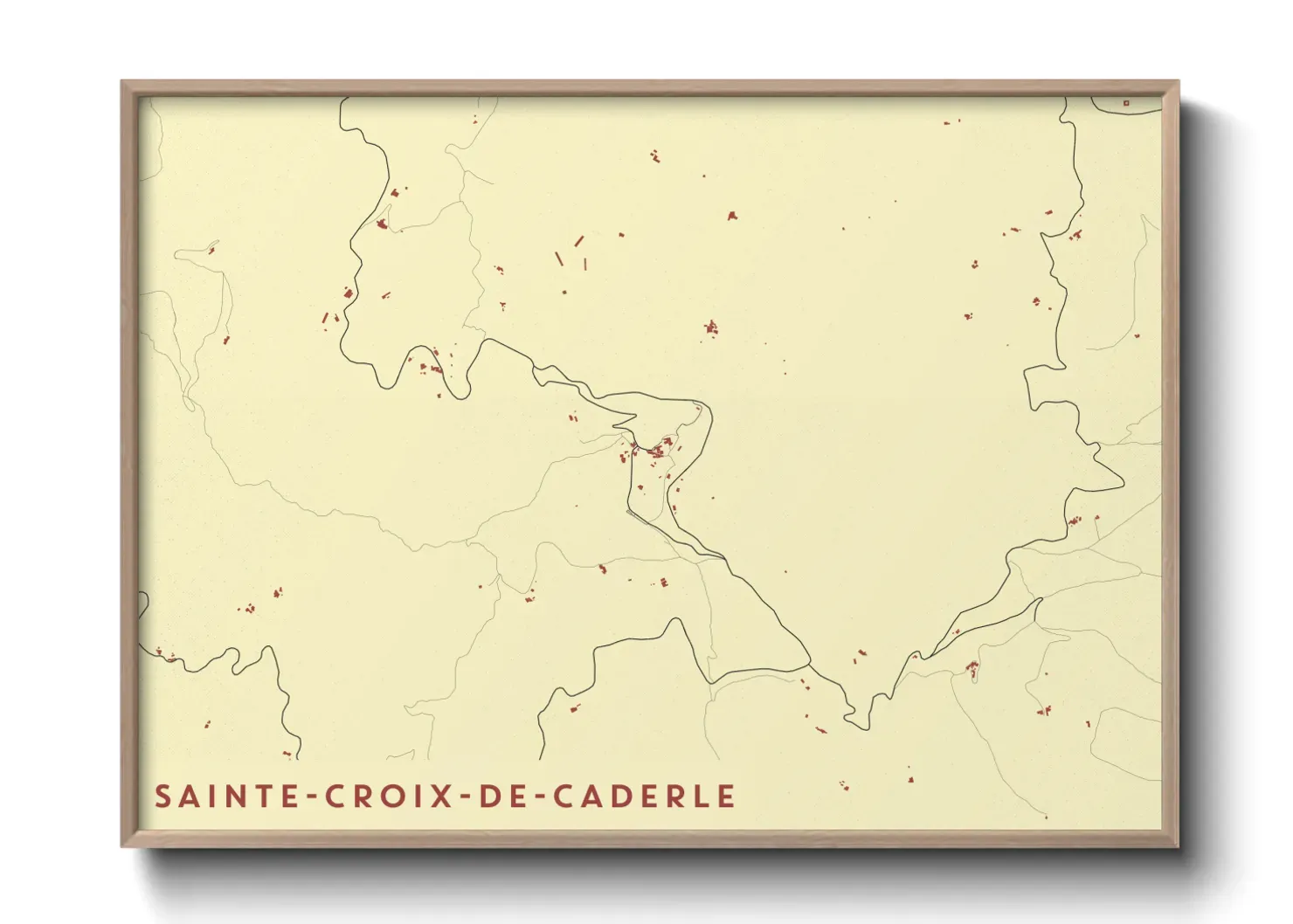 Un poster carteSainte-Croix-de-Caderle