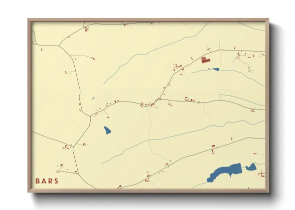 Une affiche de carte sur Bars