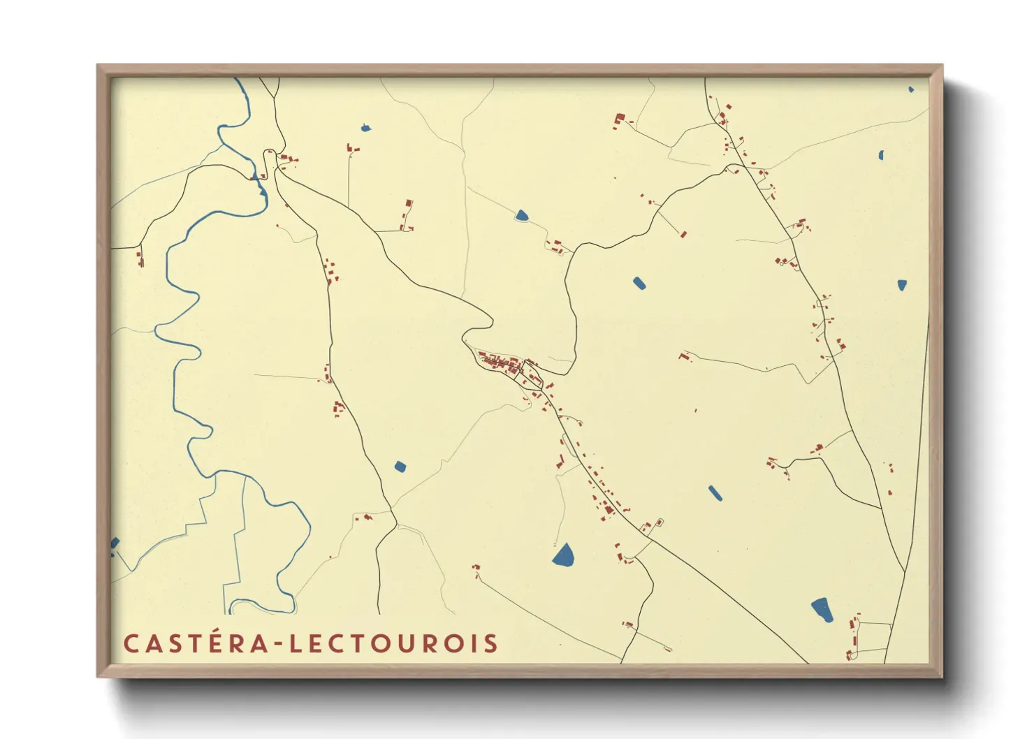 Un poster carteCastéra-Lectourois