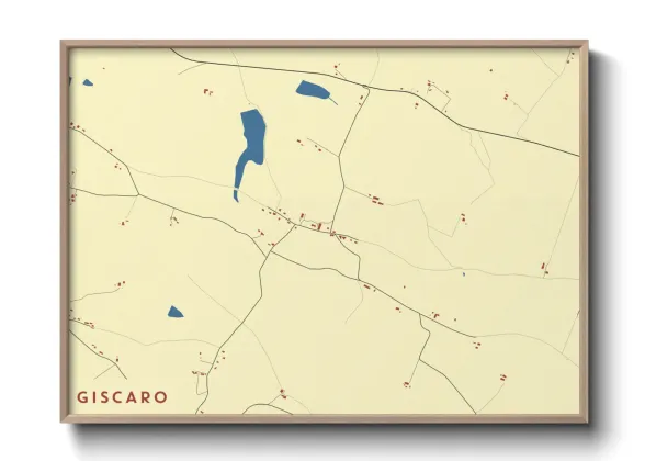 Une affiche de carte sur Giscaro