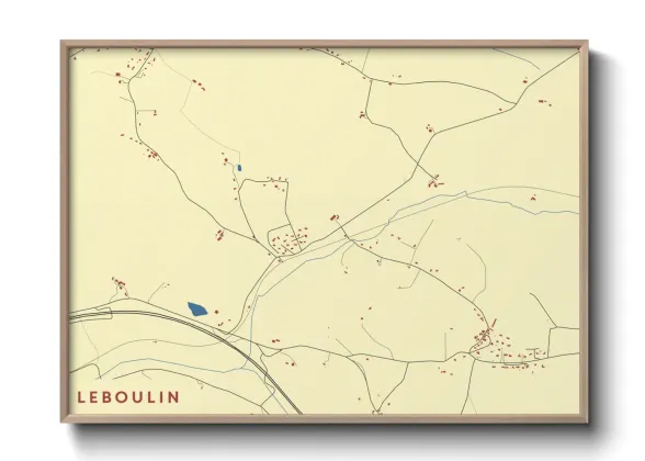 Une affiche de carte sur Leboulin