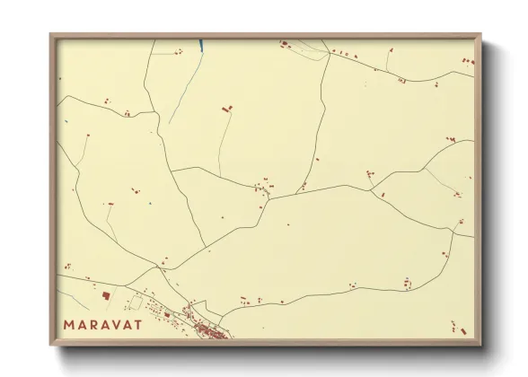 Une affiche de carte sur Maravat