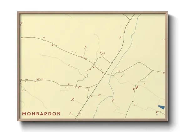 Une affiche de carte sur Monbardon