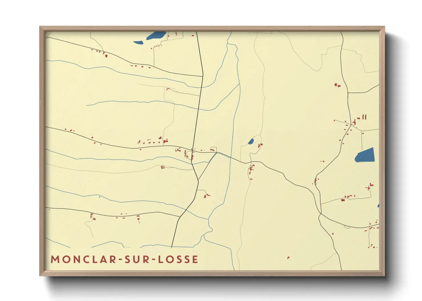 Un poster carteMonclar-sur-Losse