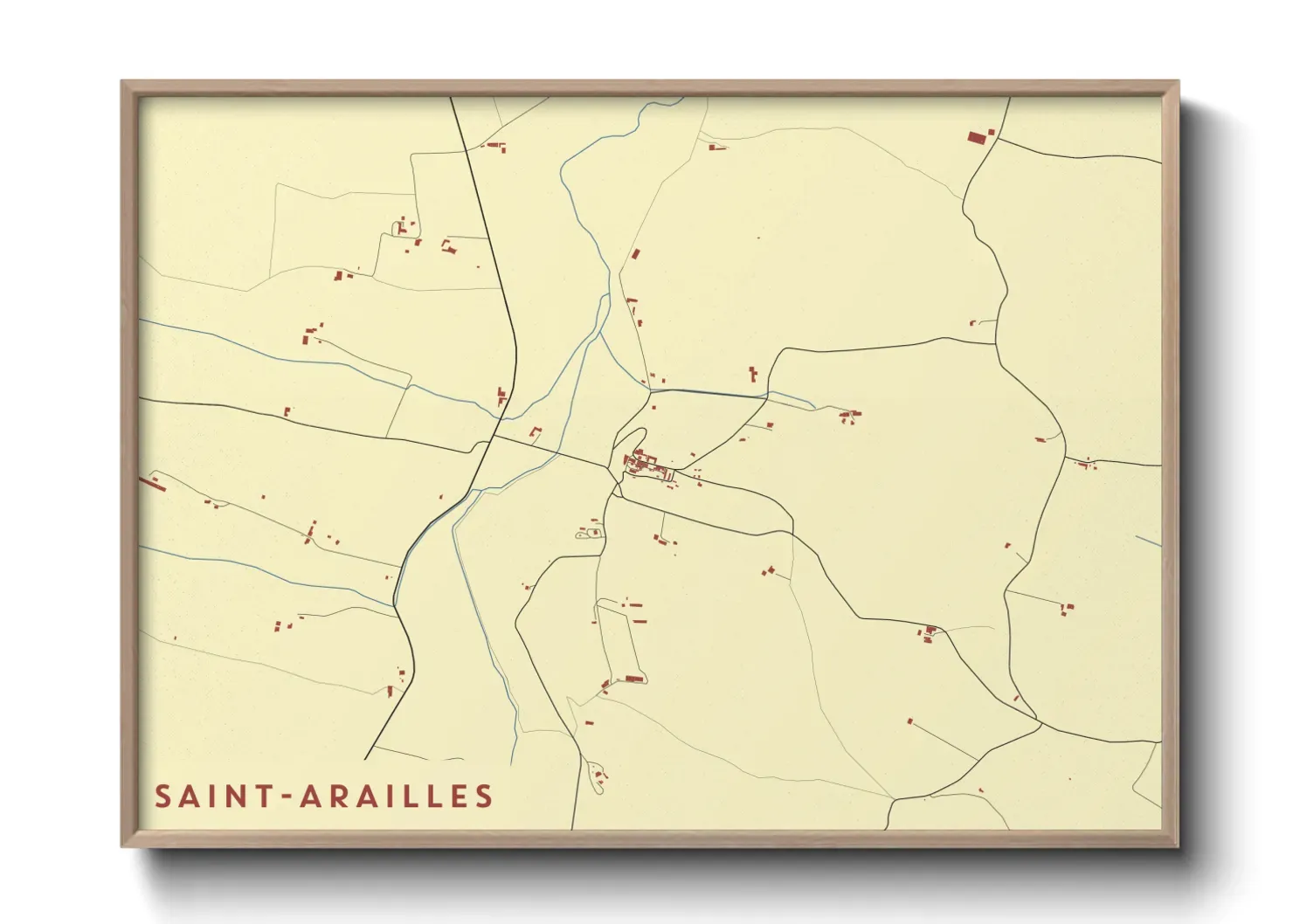 Un poster carteSaint-Arailles