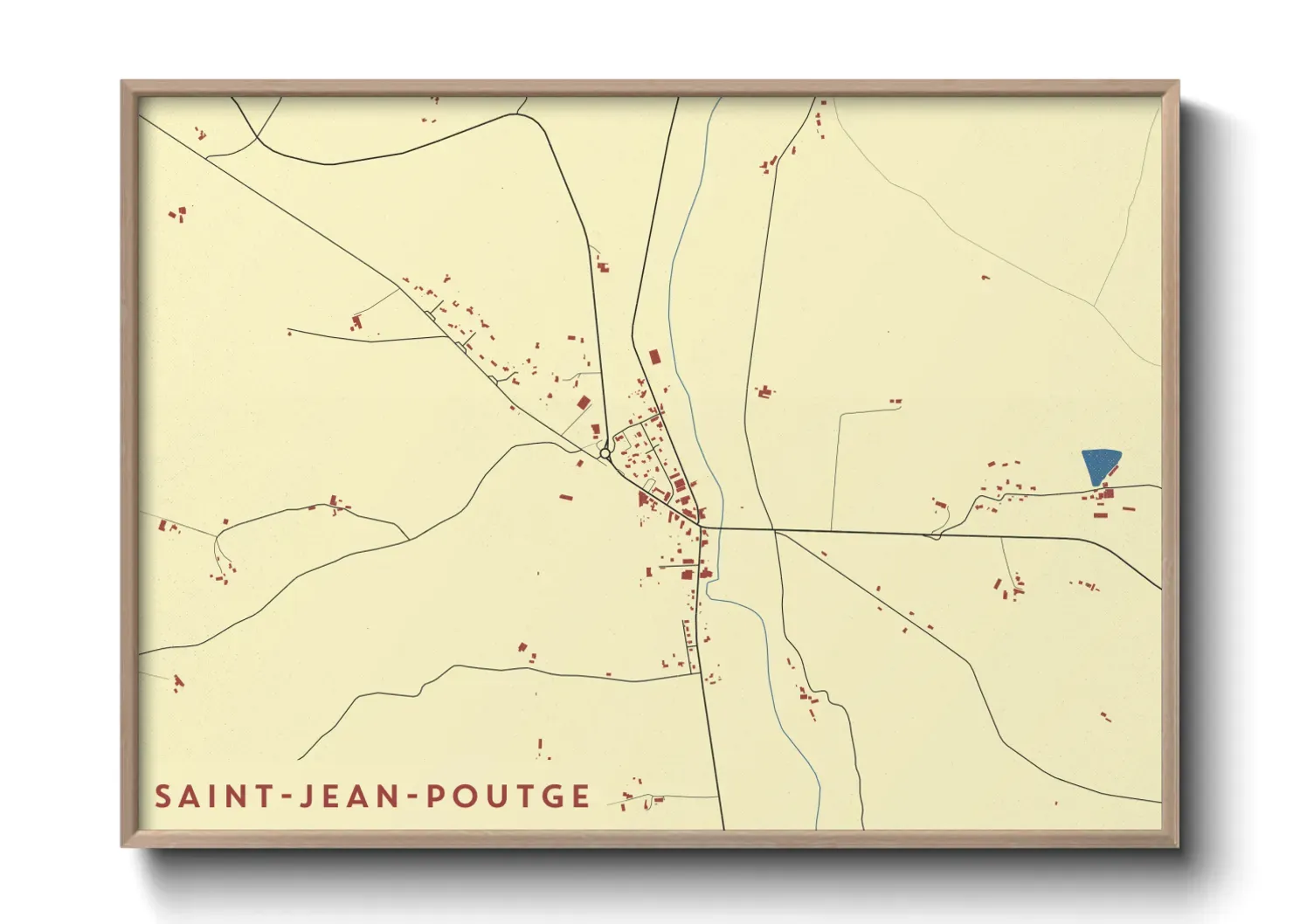 Un poster carteSaint-Jean-Poutge