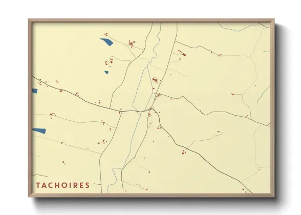 Une affiche de carte sur Tachoires