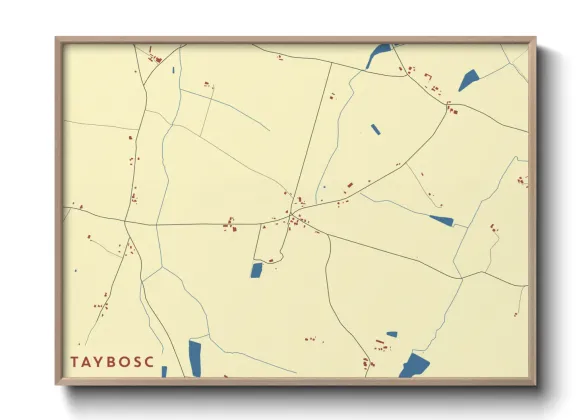 Une affiche de carte sur Taybosc