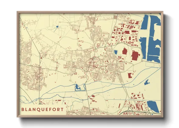 Une affiche de carte sur Blanquefort